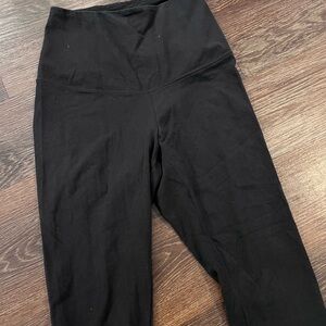 Black motherhood maternity bounce back leggings